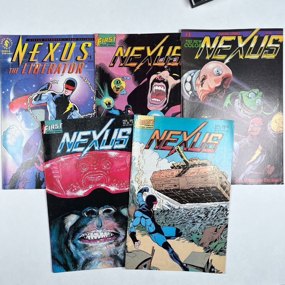 Nexus Comic Lot of 5 #28 #29 #31 New Color #1 The Liberator #1 Vintage
